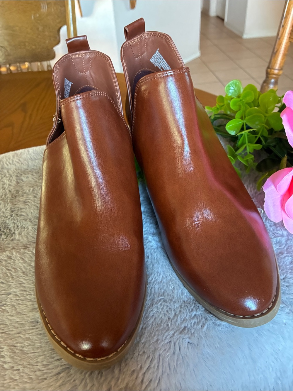 Brown Leather Ankle Boots – Universe Treads Size 8